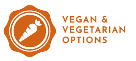 Vegan/ Vegetarian Options Badge